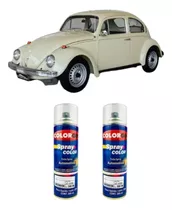 Tinta Spray Automotiva Bege Alabastro Vw  +  Verniz 300ml