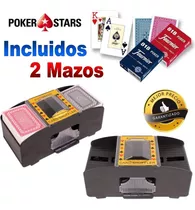 Barajador Automático + 2 Mazos Cartas Poker 818 Fournier K1