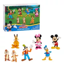 Mickey Mouse Set 7 Figuras Clubhouse Minnie Goofy Donald