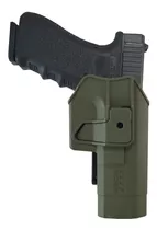 Funda Pistolera Polímero Boer® Nivel 2 Glock 17/22/31 Verde