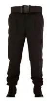 Pantalon Rolón Negro Ripstop (anti-desgarro) Táctico