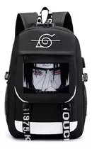 Mochila Casual Anime Uchiha Itachi Naruto Alta Capacidad Con Cerradura De Combinación