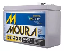 Bateria 12v 7ah Vrla Nobreak Moura 12mva-7