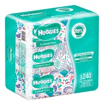 Toallitas Húmedas Para Bebé Huggies Cuidado Puro 240 Piezas