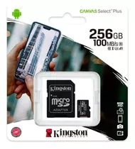 Memoria Micro Sd 256 Gb  Kingston Canvas Select Plus Jwk