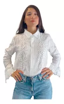 Camisa Mujer Broderie Importada Encaje Giupur