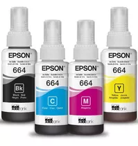 Kit 4x Tinta Epson  Refil 664 L355 L365 L375 L395 L495