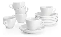 Set De Tazas Sweese, Porcelana, 59 Ml, Blanco, 6 Piezas