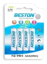 Batería Recargable Beston Aaa X 4 900mah *itech Shop