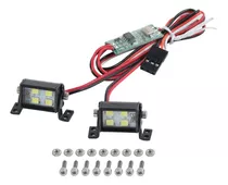 Refletor Led Para Axial Scx10 1/10 Rc Rock Car Truck