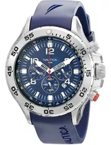 Reloj Nautica, 47mm, De Silicona, Para Hombres