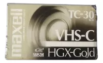 Videocassette Maxell Vhs-c  Tc-30 / Hgx-gold