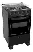 Cocina Punktal Viena Super Gas 4h Horno 51l Limpia Fácil  Color Negro