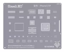 Stencil iPhone 7 - 7 Plus - Qianli - Qs03- Plata - Original 
