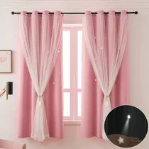 Cortinas Black Out Adornos Decoracion Hogar 132x160cm 