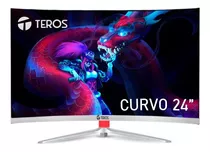 Monitor Teros Te3131 Full Hd 24'' Ips 75hz Curvo Color Plateado