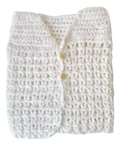 Chaleco Bebe Tejido Crochet Recién Nacido 0 A 3 Meses