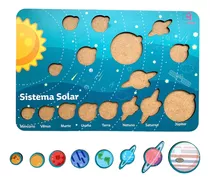 Brinquedo Educativo Sistema Solar Pedagógico Planetas Mdf