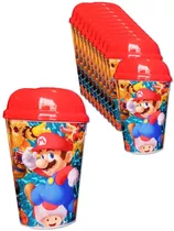 Vaso Pitillo Sorpresa Fiesta X12 Super Mario Bros