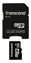 Tarjeta De Memoria Flash Microsd Transcend 2 Gb Ts2gusd