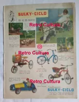 Publicidad Antigua Juguetes Antiguos Sulky, Autos, Monopatin