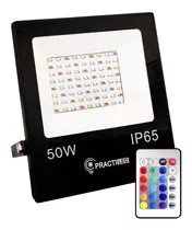 Reflector Led Rgb Multicolor 50w Exterior Con Control Remoto