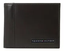 Billetera Tommy Hilfiger 31tl22x063 Color Brown De Cuero - 8.8cm X 11.4cm X 1cm