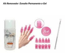 Kit Removedor Uv Gel Esmaltado Permanente Manicure Chupones