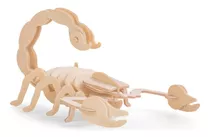 Escorpião - Quebra Cabeça 3d Puzzle - Mdf