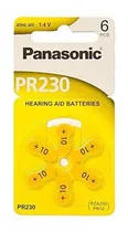 Pilas De Audiología Panasonic Pr230 Tamaño 10 1.4v X6u