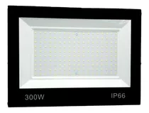 Refletor Microled 300w Holofote Bivolt Branco Frio 6.000k Cor Da Carcaça Preta Cor Da Luz Branco-frio