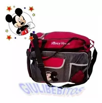 Bolso Maternal Organizador Con Cambiador Disney Mickey Mouse