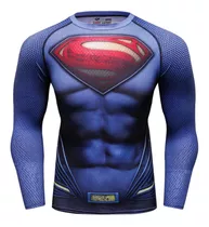 Camisetas Compresion Lycra Marvel Traje Cuántico, Superman