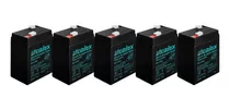 Bateria Atomlux Pack X 5 Gel 6v 4,2ah Recargable Luz Ups 