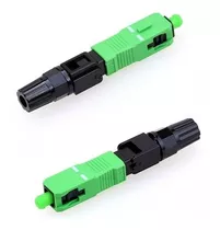 20 Conector Fast Rápido Fibra Óptica Verde Sc/apc  +gabarito