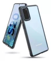 Funda S20 S20 Plus S20 Ultra Ringke Fusion Samsung Galaxy Color Smoke Black (transparente Borde Humo)