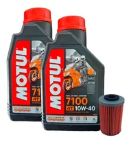 Aceite Motul 10w40 100% Sintético 2l + Filtro Pulsar Ns 200