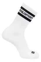 Medias Salomon 365 Crew Blancas Cortas Pack X3