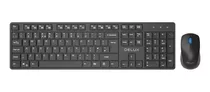 Combo Teclado Usb Black Delux K6012u Y Mouse Usb M321bu Red