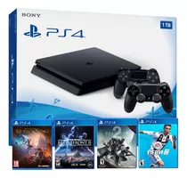 Playstation 4 + 2 Controles + 4 Juegos Físicos