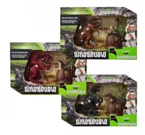 Set Dinosaurio Huevo + 2 Dinos 1 A Cuerda Niños - Del Tomate