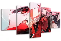 5 Cuadros Canvas Darling In The Franxx Zero Two Artistico