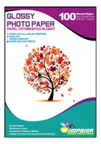 Papel Fotografico Glossy Brillante 115 Grs A4 100 Hojas 