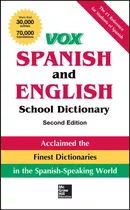Libro: Diccionario Escolar De Español E Inglés Vox, Tapa Bla