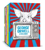 Box George Orwell Com 6 Livros + Pôster E Marcador De Página 1984 Revolução Dos Bichos Editora Principis