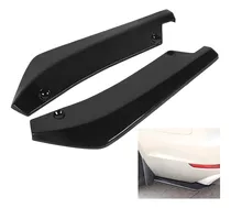 Lip Bumper Trasero Universal Negro Brillante