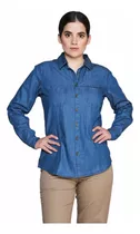 Blusa Mujer Camisa Jeans 100%algodón Casual Formal Ejecutiva