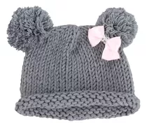 Gorros Tejidos Para Bebés Pompones Lasito