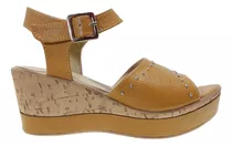 Sandalias Mujer Taco Chino Cuero Vacuno Riot Karima Verano