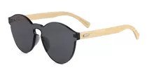 Lentes De Sol Tipo Espejo De Madera De Bambú Unisex Uv400